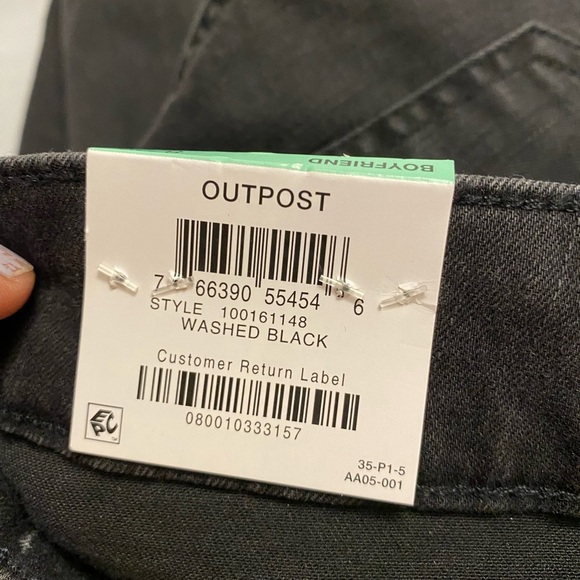 INC International Concepts Women's Washed Black Mid-Rise Boyfriend Jeans size 8 - Picture 13 of 16